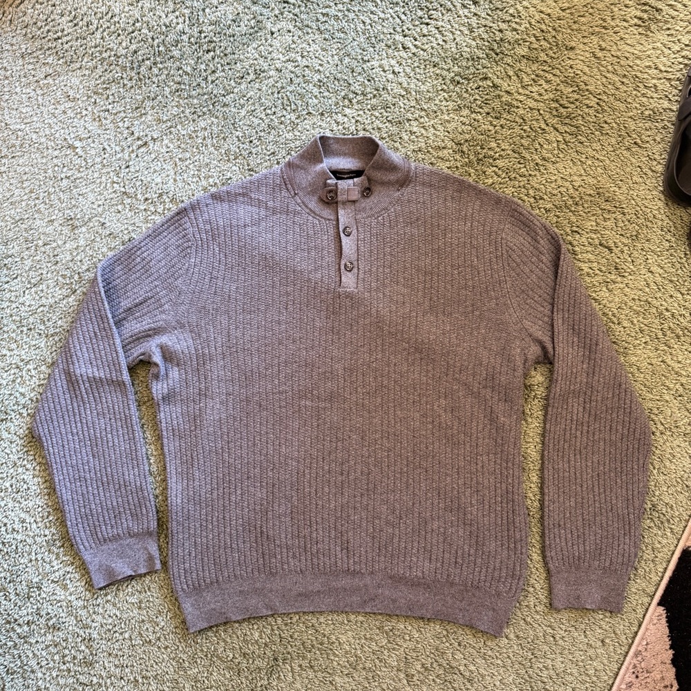 Ermenegildo Zegna Cashmere/silk sweater 1/4 zip